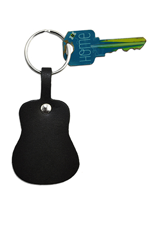 Acoustic Guitar Keychain - Black  AGKEYBK