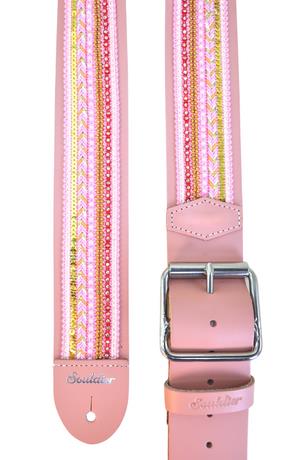 Jolene Buckle Guitar Strap in Pink - LIMITED