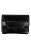 Black Leather Fulton Flap Wallet - LPPFBK