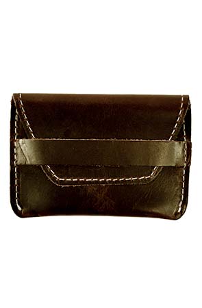 Tobacco Brown Leather Fulton Flap Wallet - LPPFTB