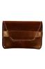 Brown Leather Fulton Flap Wallet - LPPFBR