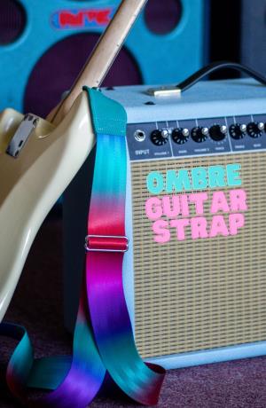 Ombre Rainbow Seatbelt Guitar Strap GS0000OMBR04TL