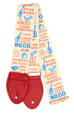 Wilco 'The Album' Guitar Strap in Red WILGSALBNA04RD