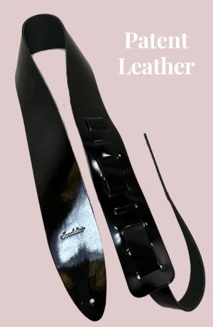 Patent Leather Torpedo Guitar Strap - Heavyweight