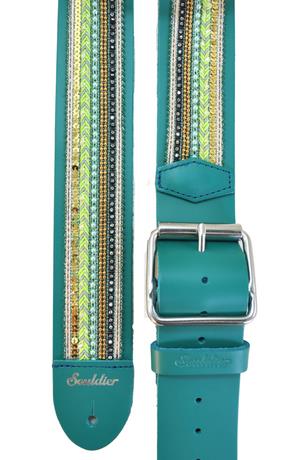 Jolene Buckle Guitar Strap in Teal - LIMITED