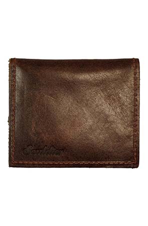 Tobacco Brown Leather Metro Wallet - METROWTB