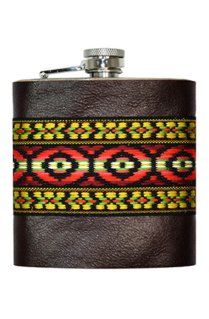 FLT0279MH - Bohemian Red - 6oz Stainless Steel Flask