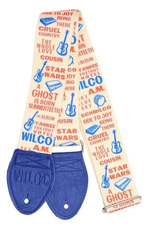 Wilco 'The Album' Guitar Strap in Blue WILGSALBNA04BL