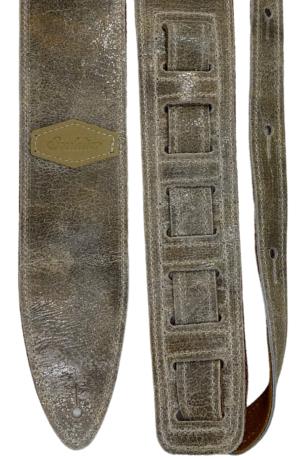 DISTRESSED Torpedo Guitar Strap in Old Gold